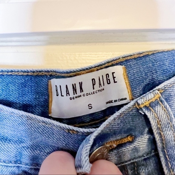 NWOT Blank Paige Distressed Boyfriend Straight Leg Jeans COPY - Picture 9 of 9